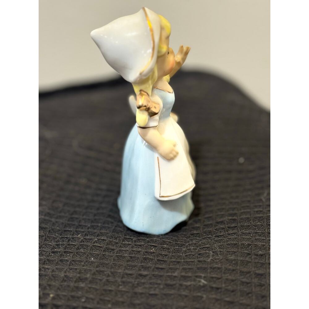 Vintage Enesco Dutch Girl Ceramic Figurine Blue Dress. Japan Kitsch home decor - Picture 5 of 8